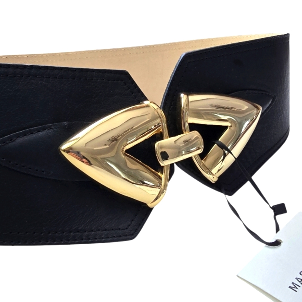 Massimo Dutti Studio Leather Sash Belt